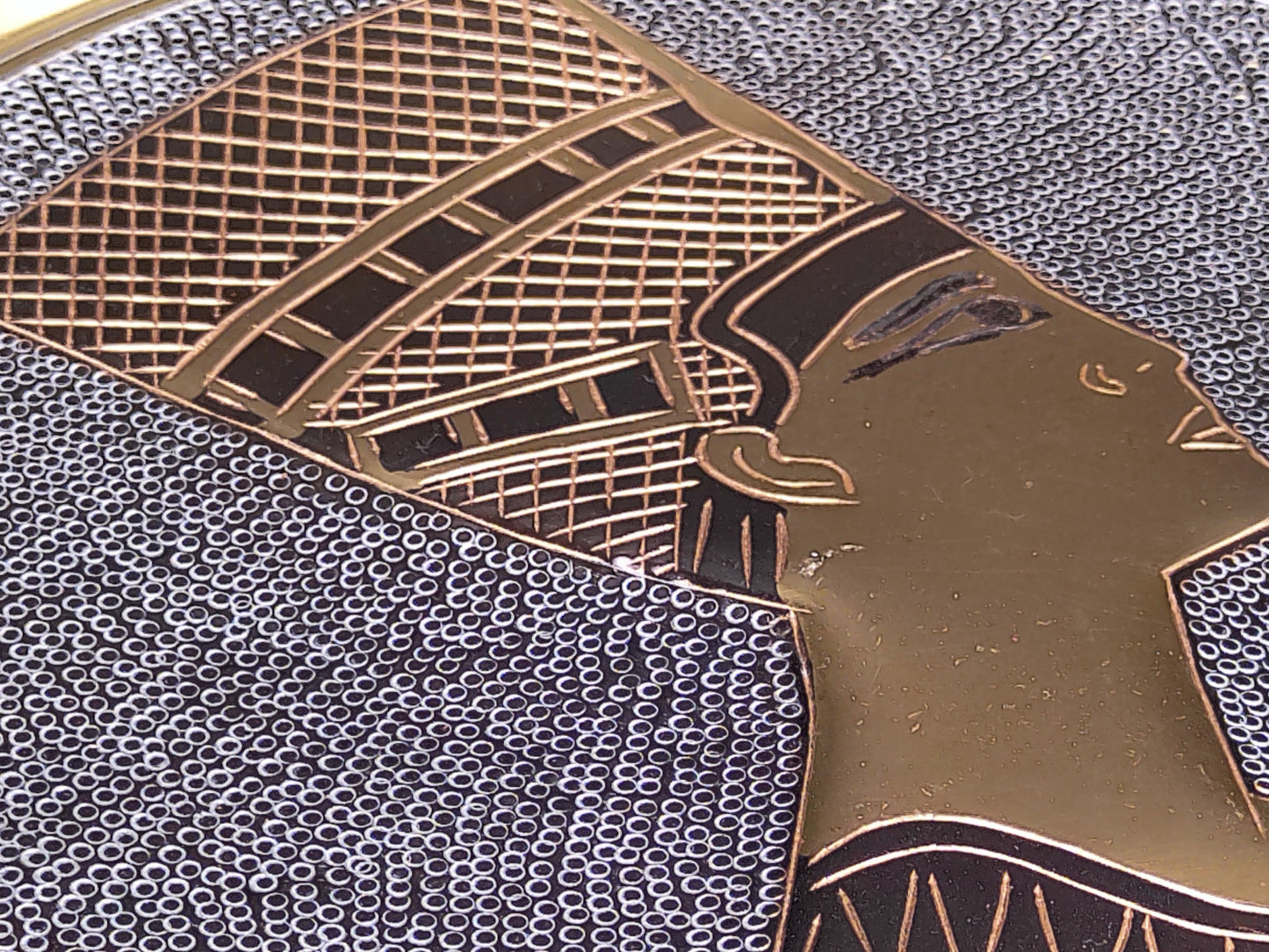 Egyptian Brass Wall Decor Hanging  Brass Plate Queen Nefertiti