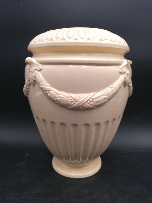 Beautiful  Vase with Ribbon Rope Design Vintage
