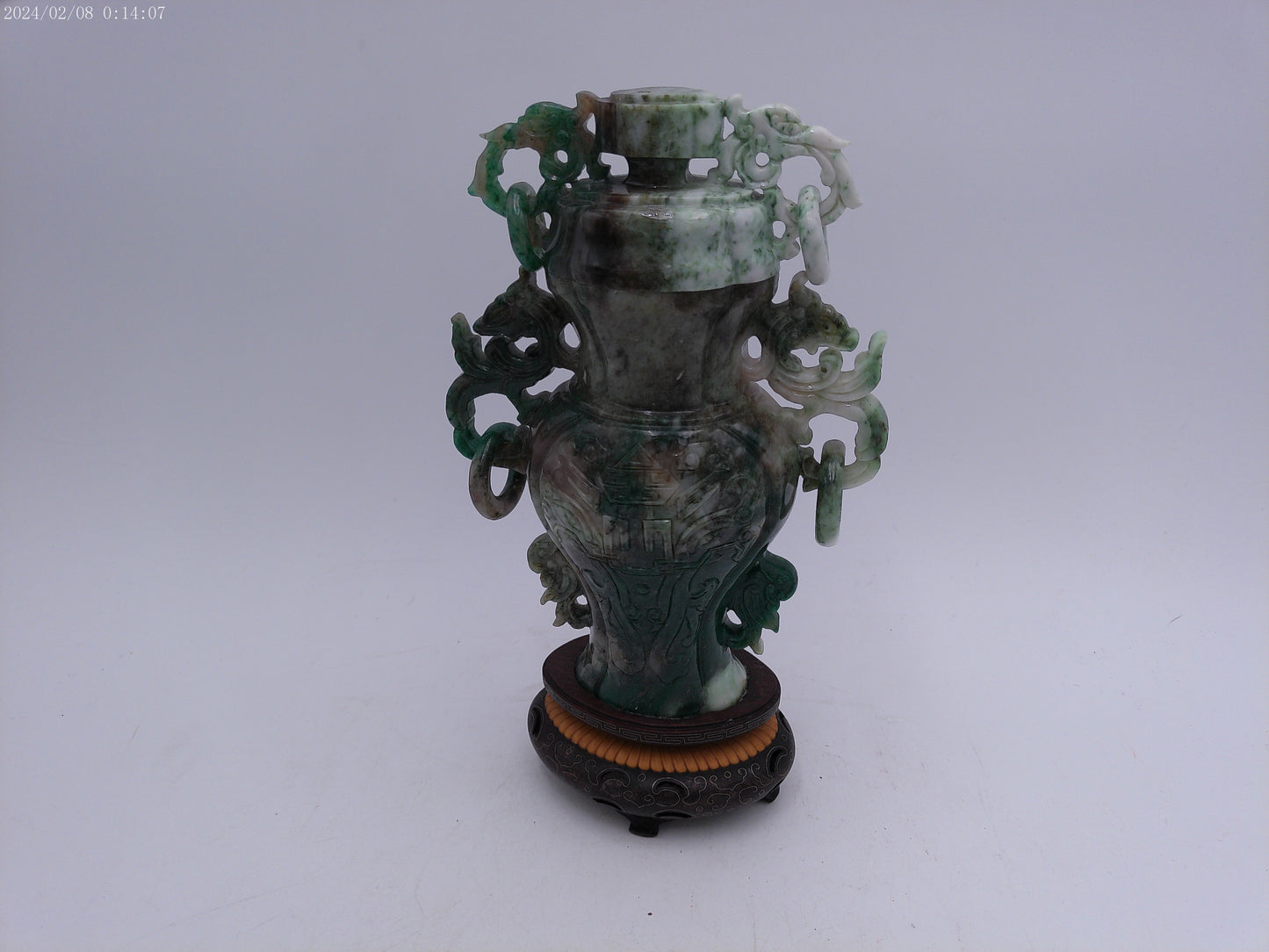 antique Chinese carved incense burner soapstone  Vase