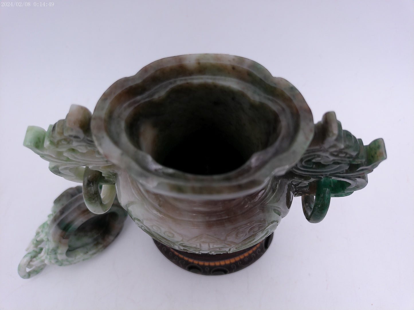 antique Chinese carved incense burner soapstone  Vase