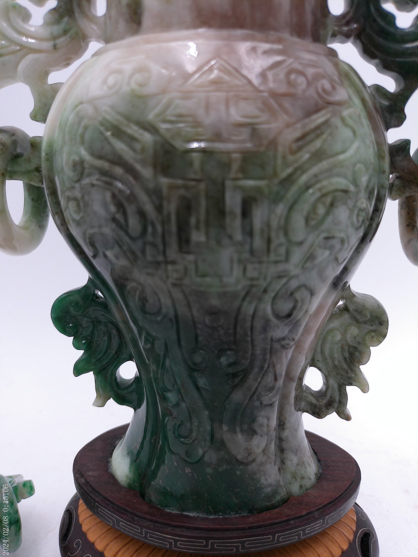 antique Chinese carved incense burner soapstone  Vase