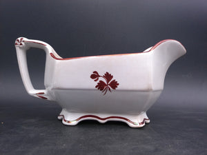 Grindley and Co. Royal Stone China Tea Leaf Gravy Boat Vintage