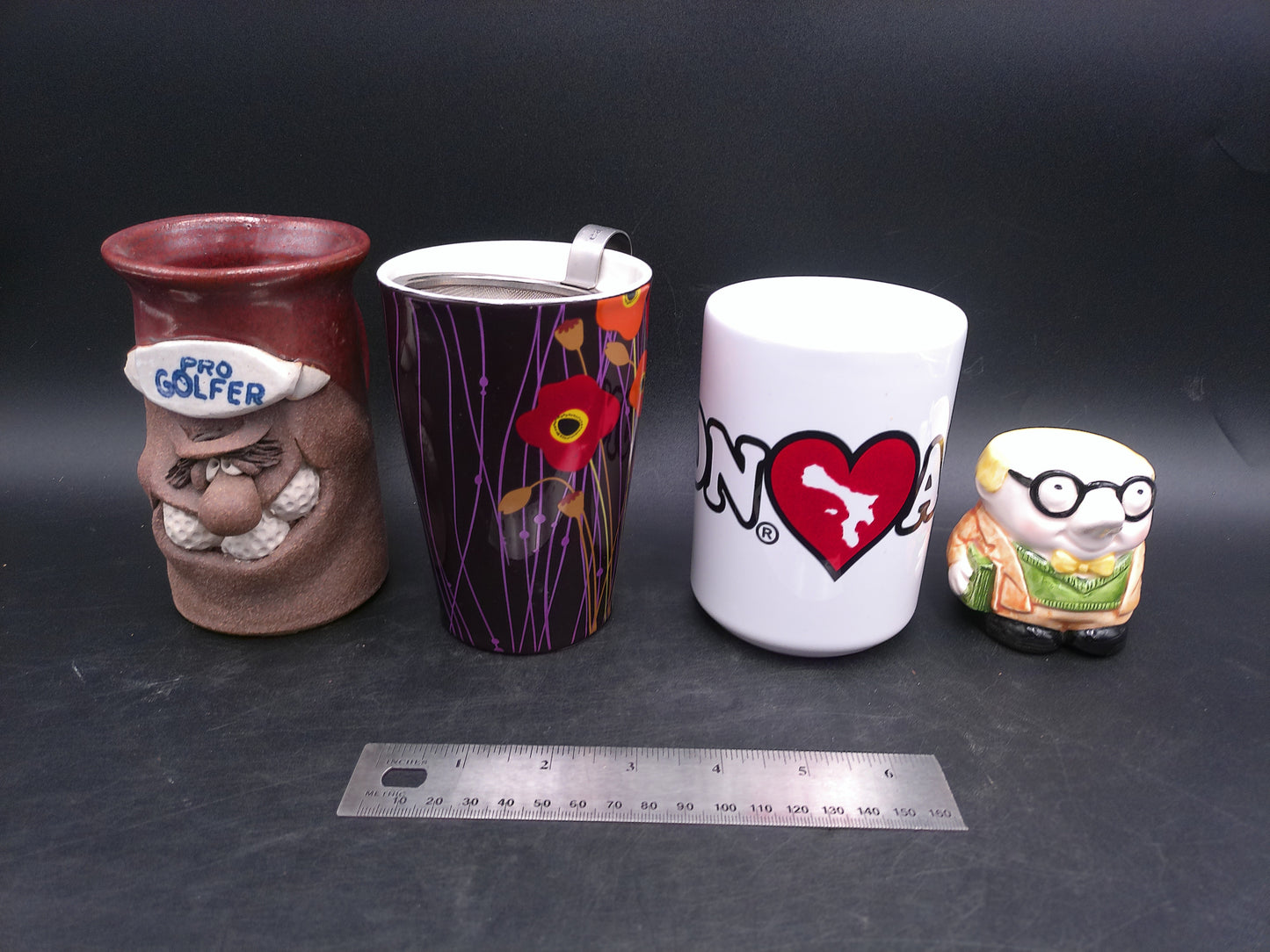 Coffee Tea cup Mug Vintage NY Golf set of 4 different cups