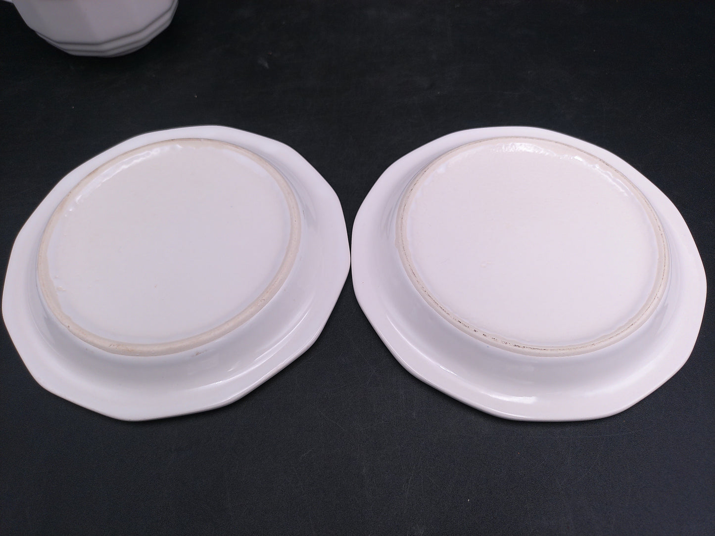 Pfaltzgraff Heritage White plates set of 8 and Tea Cup Vintage