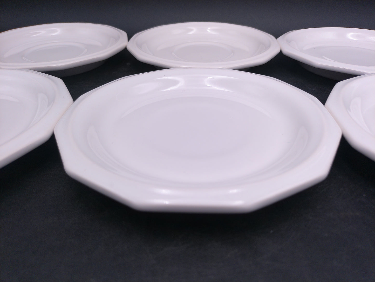 Pfaltzgraff Heritage White plates set of 8 and Tea Cup Vintage