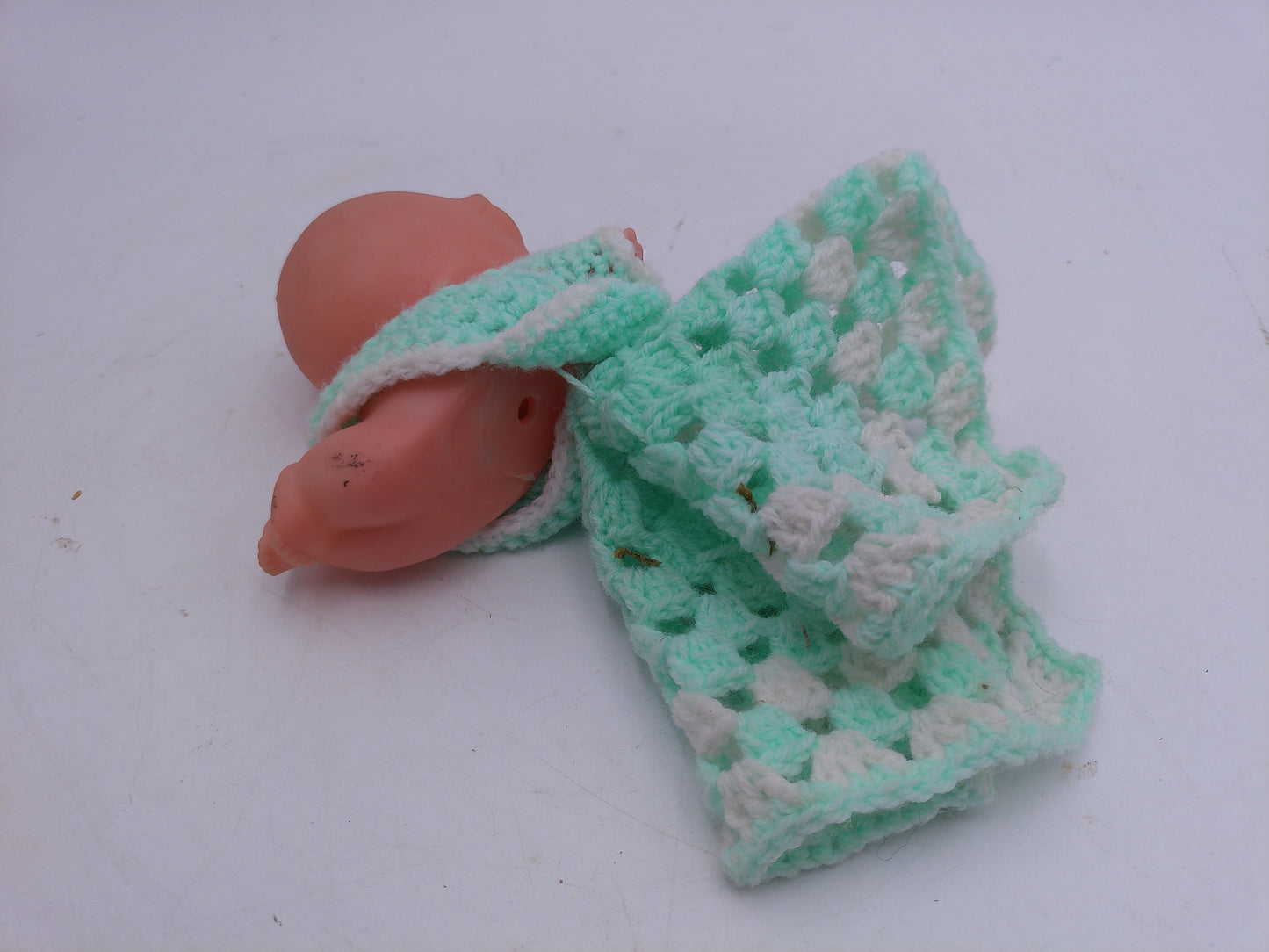Kewpie Dolls Lot pf 3 one imight be powder dispenser and one on Blanket Vintage