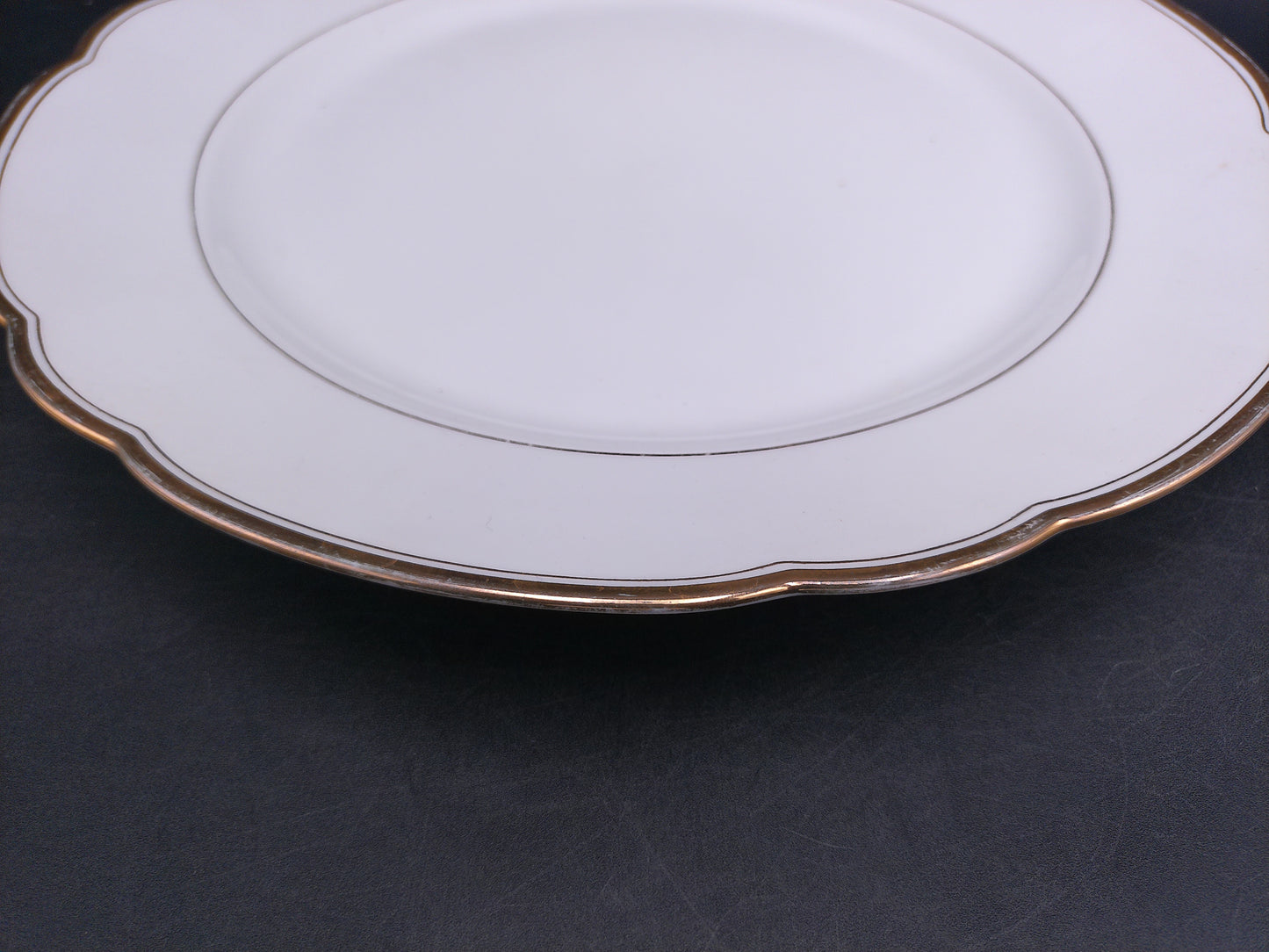 Gold Rim Dinner Plate Famag Schonwall Bavari Brand Vintage