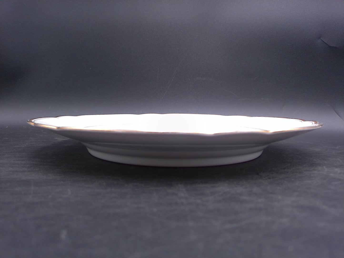 Gold Rim Dinner Plate Famag Schonwall Bavari Brand Vintage