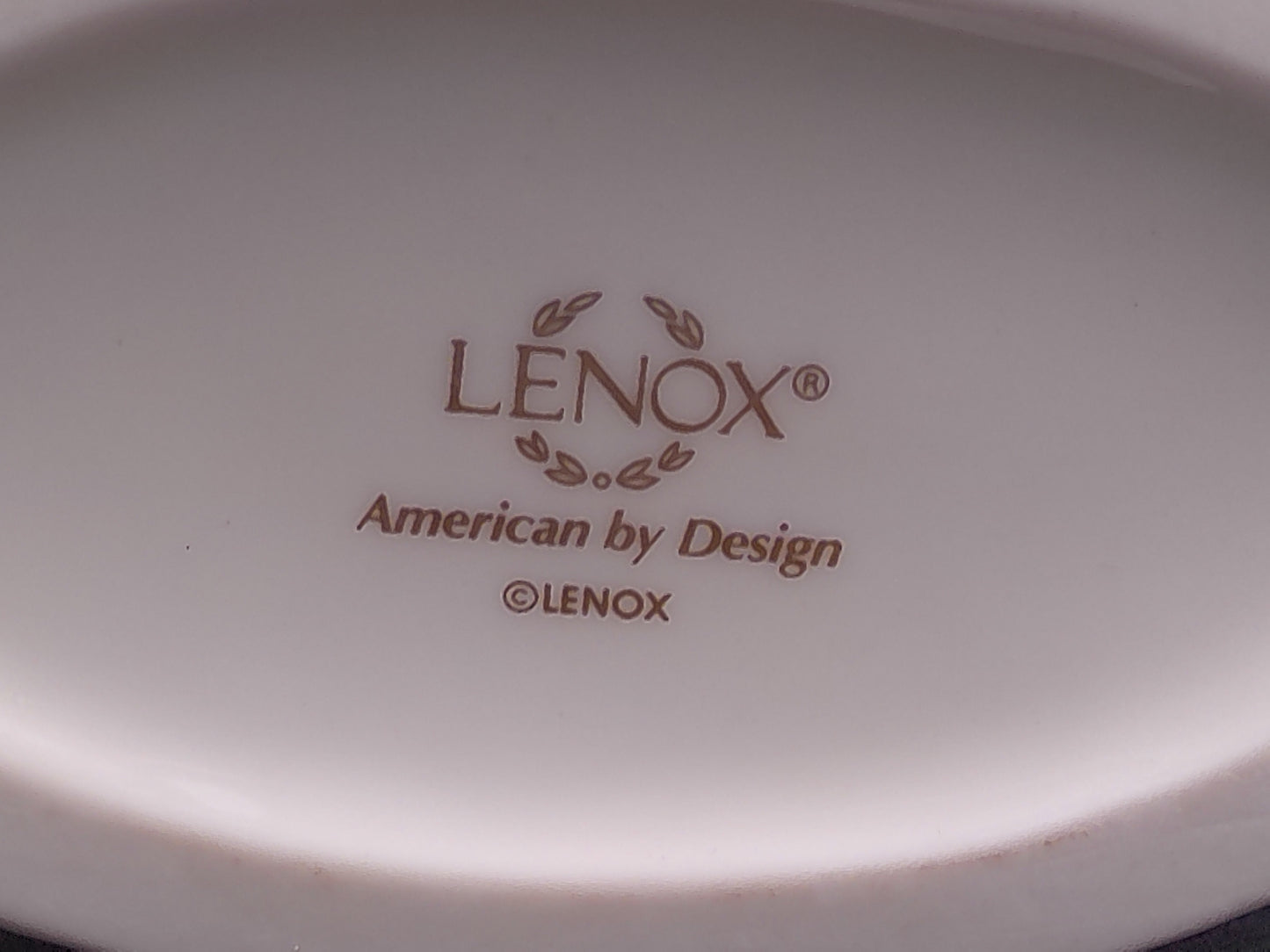 Lenox Basket with Handle Flower Design 2 Gold Rims