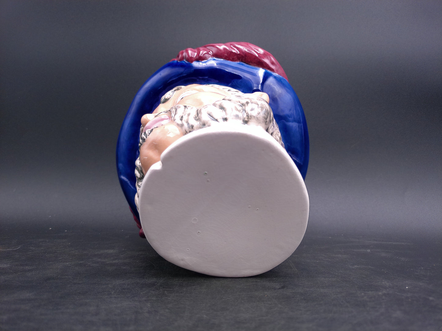 Henry Vlll Head Planter Vase 1980s  Vintage Hand Painted