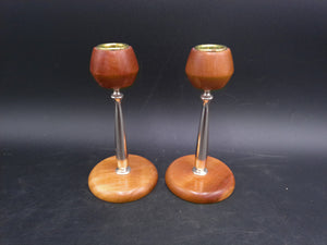 Myrtlewood Candle Holders  Made in Oregon
