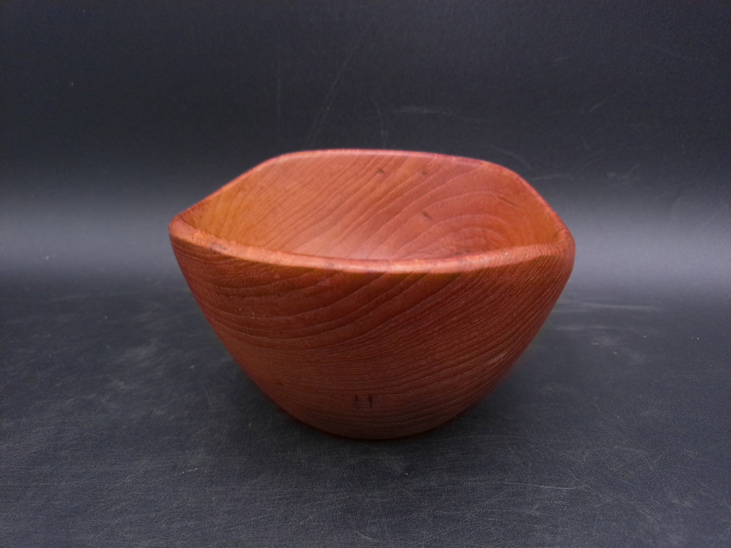 Wooden Teak Bowl Hand Made  Vintage