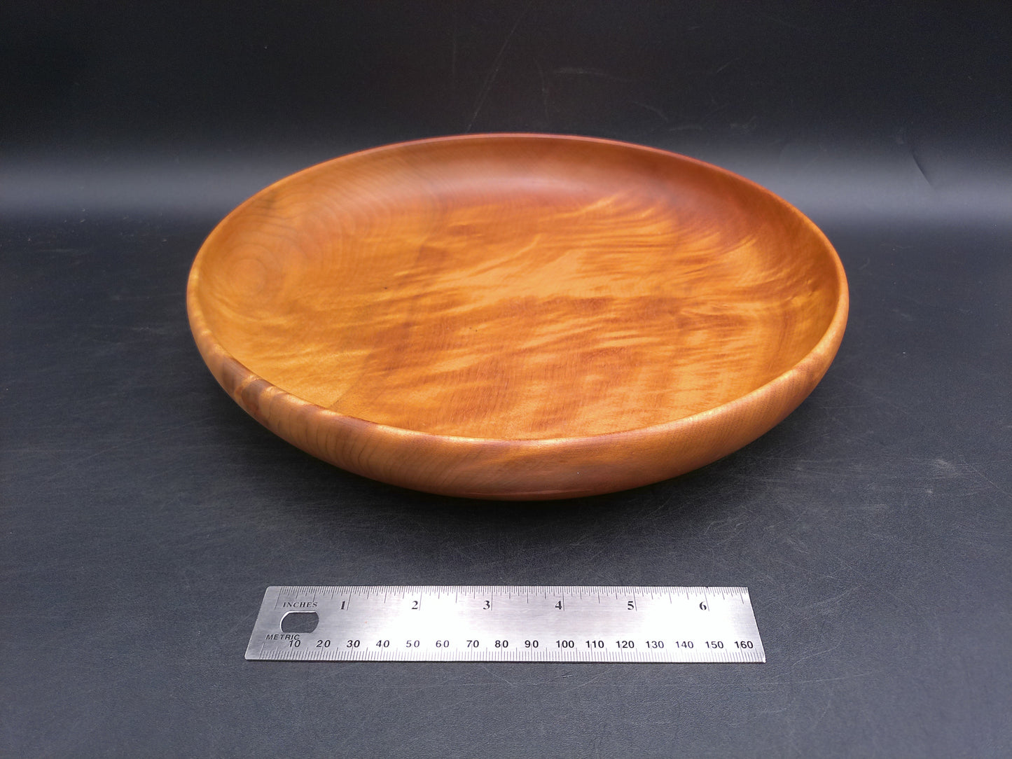 Myrtlewood Large Round Serving Tray Bowl Dish Hand Made Vintage made in Oregan