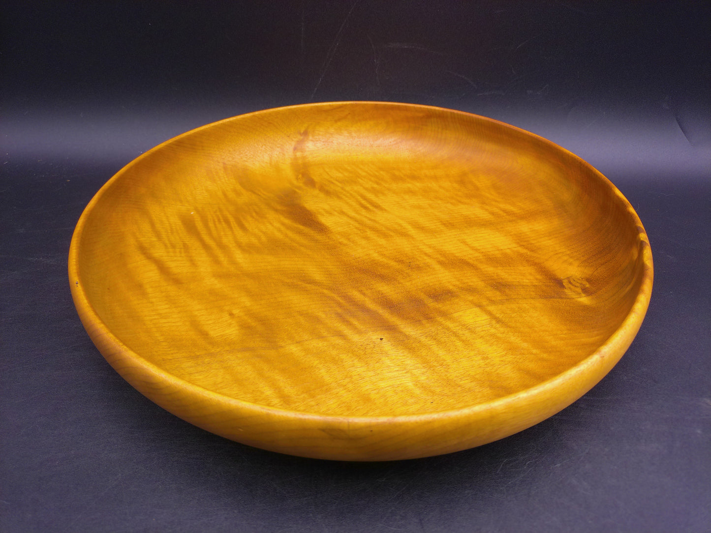 Myrtlewood Large Round Serving Tray Bowl Dish Hand Made Vintage made in Oregan