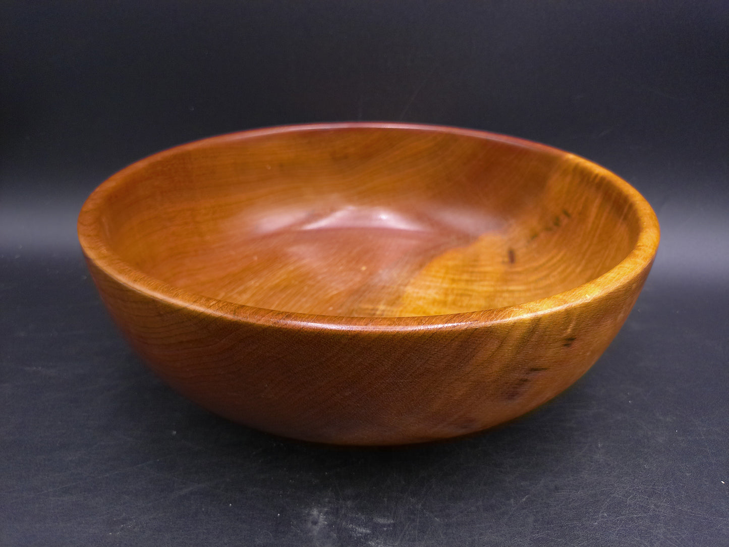 Myrtlewood Large Serving Bowl Hand Made Vintage Chucks Myrtlewood