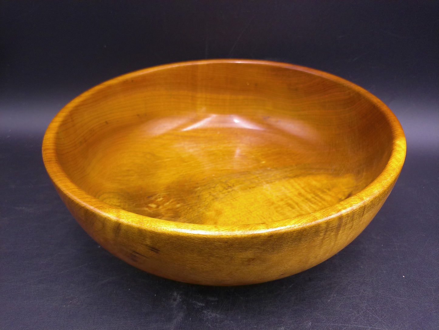 Myrtlewood Large Serving Bowl Hand Made Vintage Chucks Myrtlewood