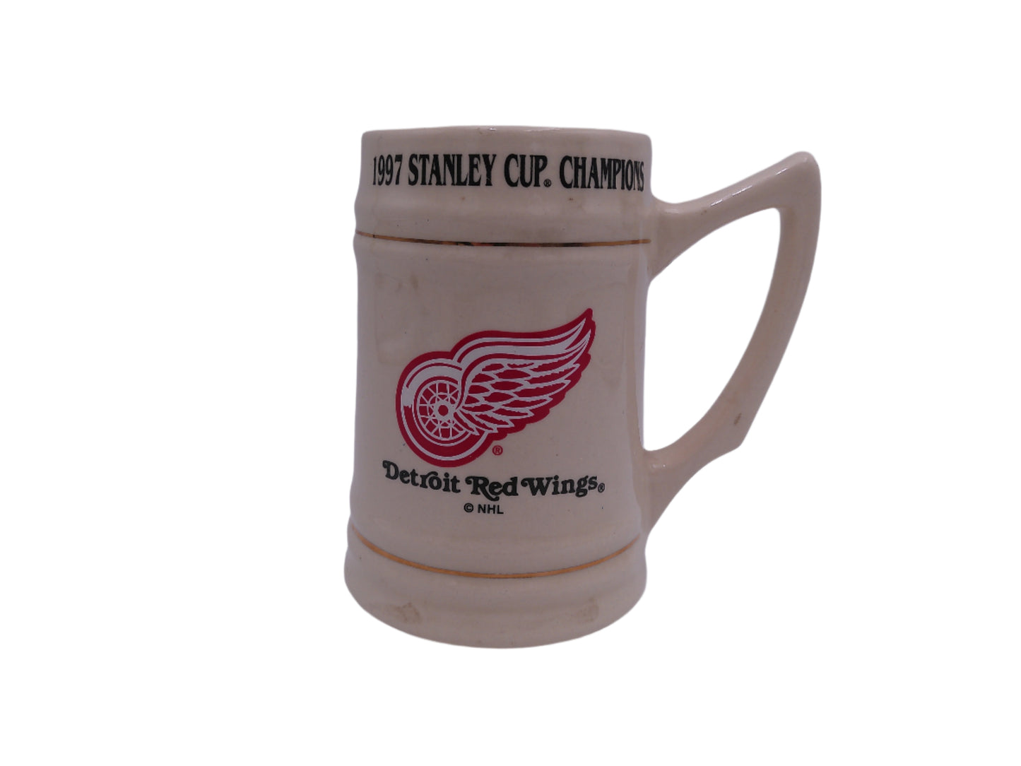 Beer Stein Mug Detroit Red Wings  Hockey 1997 Stanley Cup Champions NHL