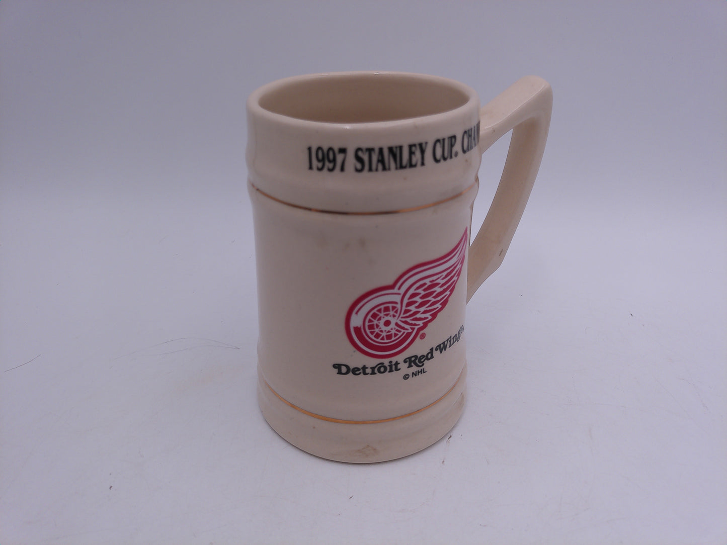 Beer Stein Mug Detroit Red Wings  Hockey 1997 Stanley Cup Champions NHL