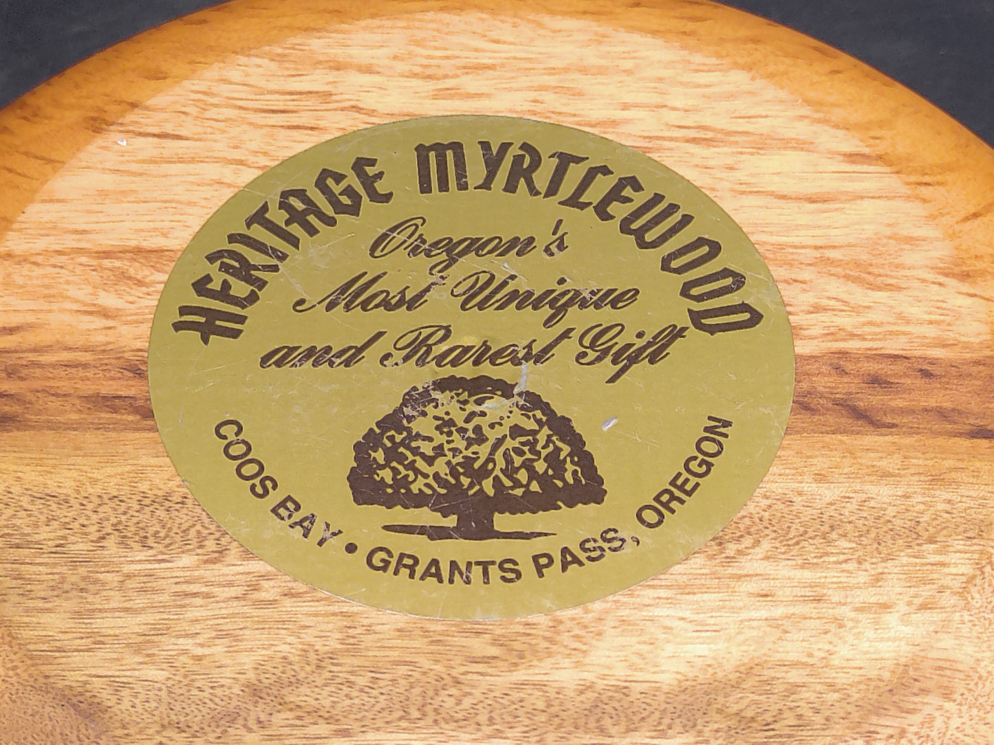 Myrtlewood Wood Turned  Bowl Heritage Myrtlewood co.
