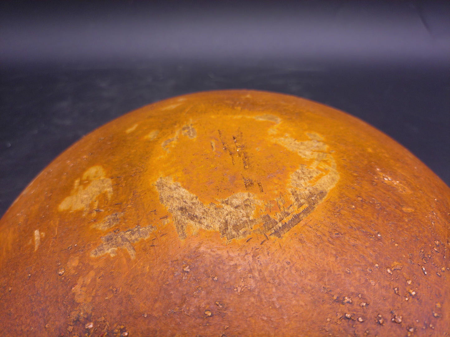 Turned Wood Wooden Bowl Vintage Rustic Country Farmhouse Farm Kitchen Home Decor