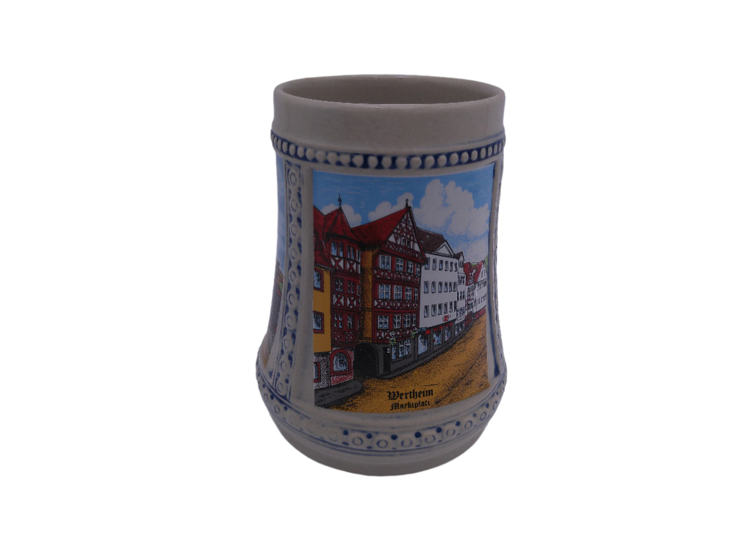 Beer Stein Mug Vintage Monchen German Depicting 3 Places in Germany