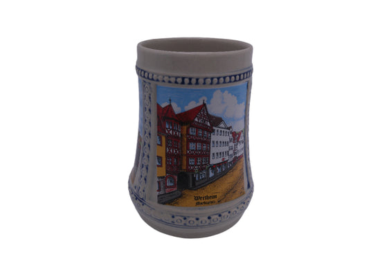 Beer Stein Mug Vintage Monchen German Depicting 3 Places in Germany