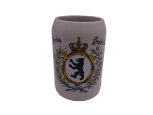 Beer Stein Mug Vintage Deutschland German  Bear Crest Design Vintage