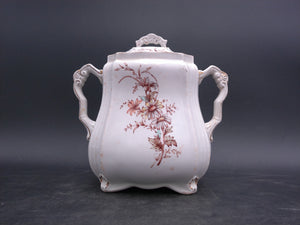 Ridgways Royal Sem Porcelian Buckingham England Sugar Bowl Floral Design Gold edge