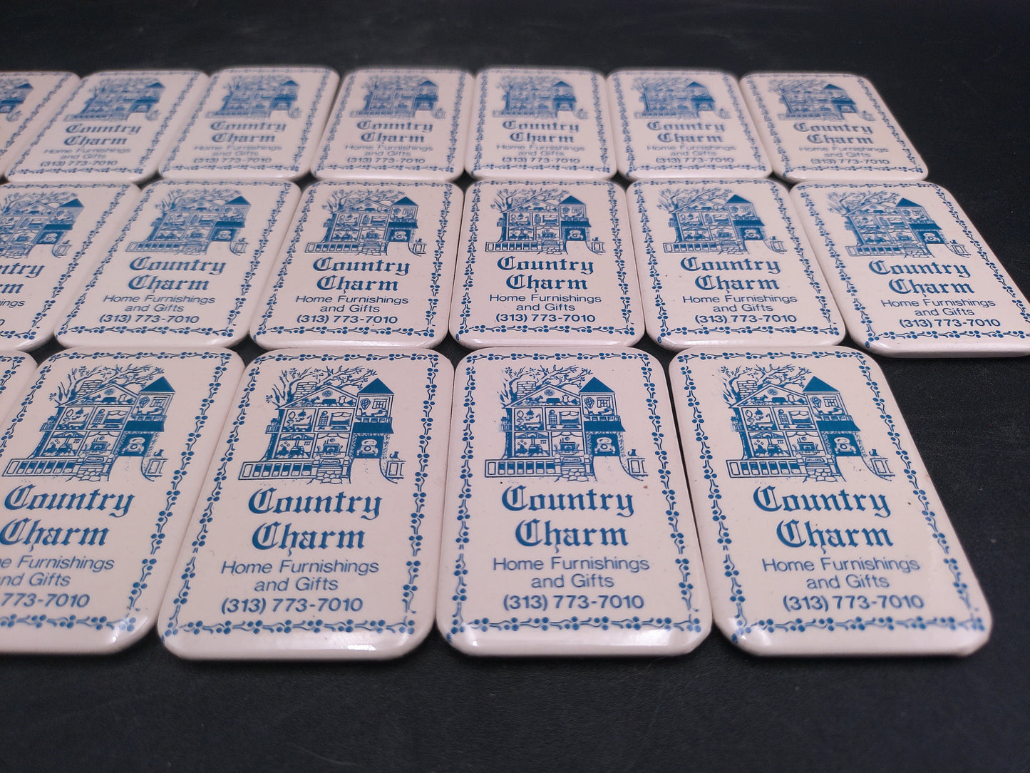 Country Charm Coasters Advertisment Set of 20 from Michigan