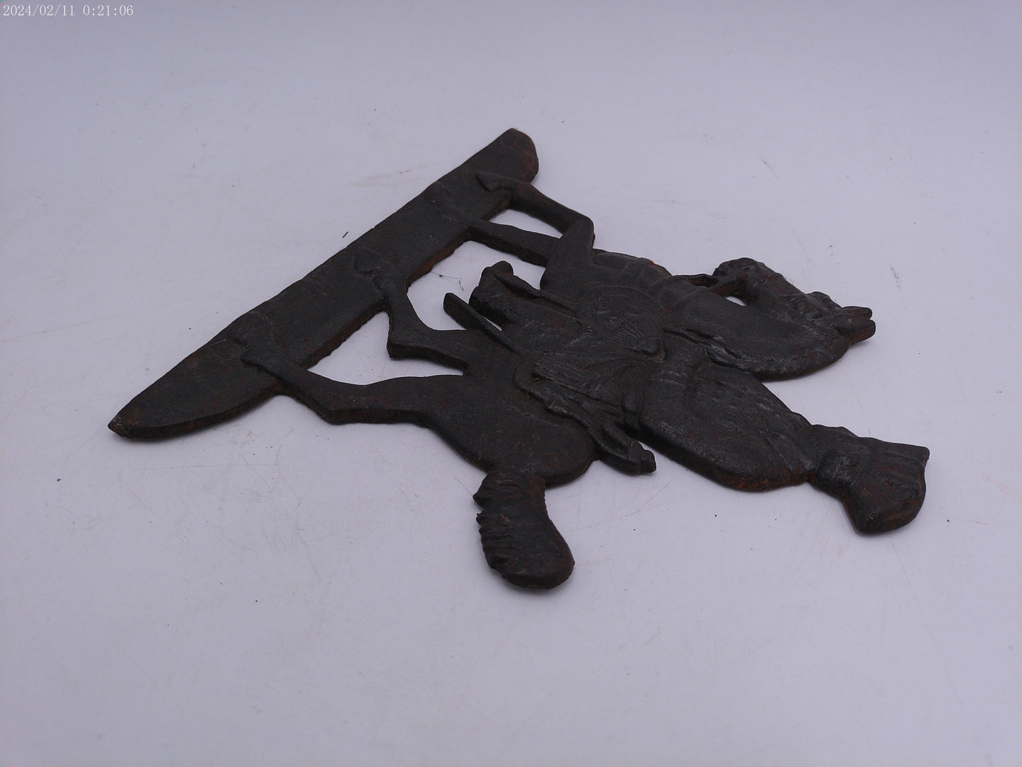 Vintage Cast Iron George Washington on Horse Wall hanging