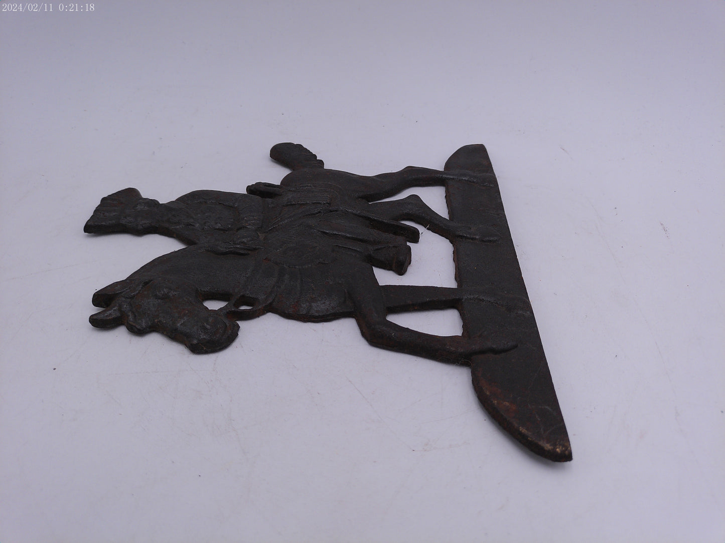 Vintage Cast Iron George Washington on Horse Wall hanging