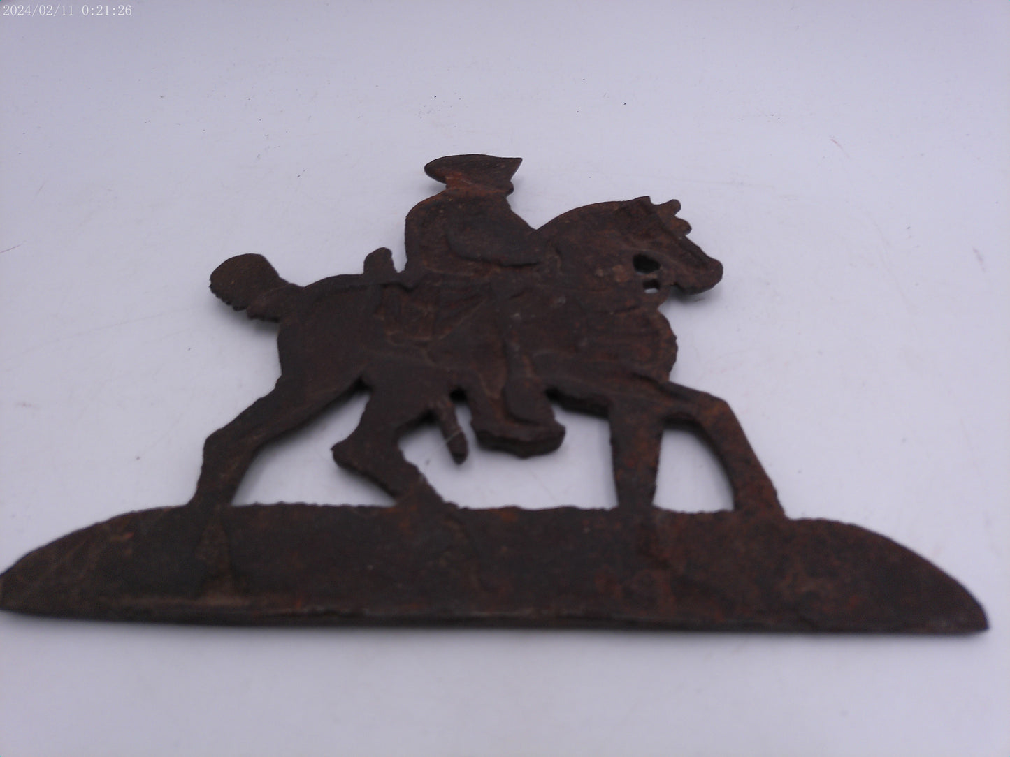 Vintage Cast Iron George Washington on Horse Wall hanging