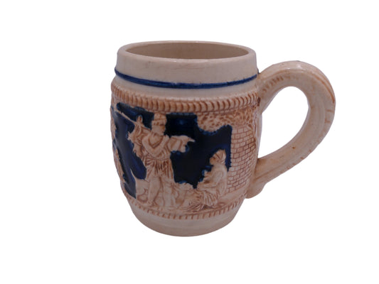 Beer Stein Vintage German Beer Stein Antique Ceramic Porcelain