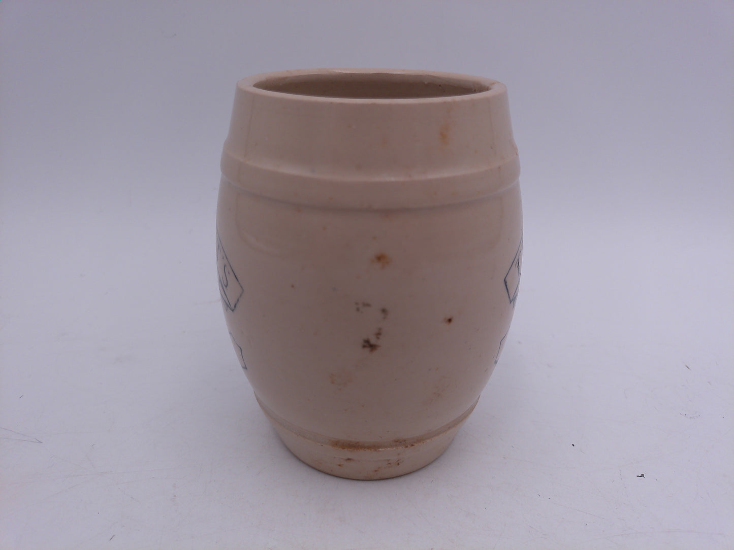 Beer Stein RARE Vintage Possil Pottery Glasgow Scotland Tennant’s Beer Barrel