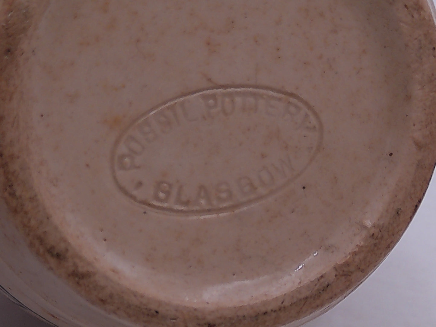 Beer Stein RARE Vintage Possil Pottery Glasgow Scotland Tennant’s Beer Barrel