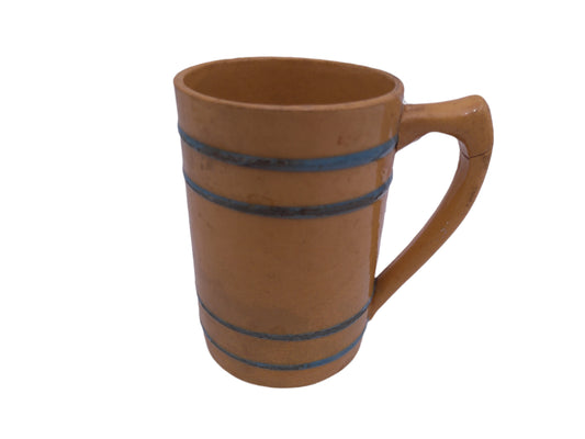 Beer Stein in barrel Shape Mug Vintage