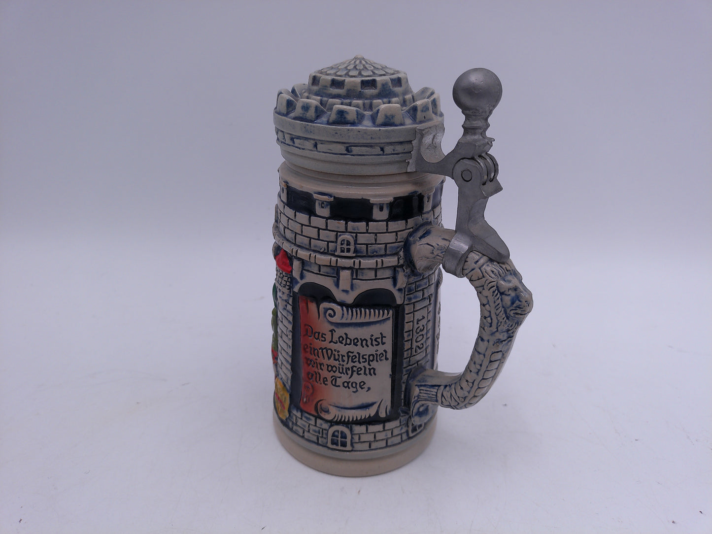 Beer Stein Thewalt Vintage 1302 German with Lid
