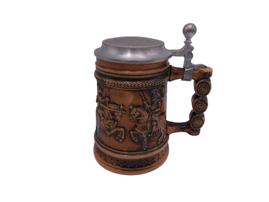 Beer Stein Vintage  German Vintage Gertz   Briwn Stoneware Mug
