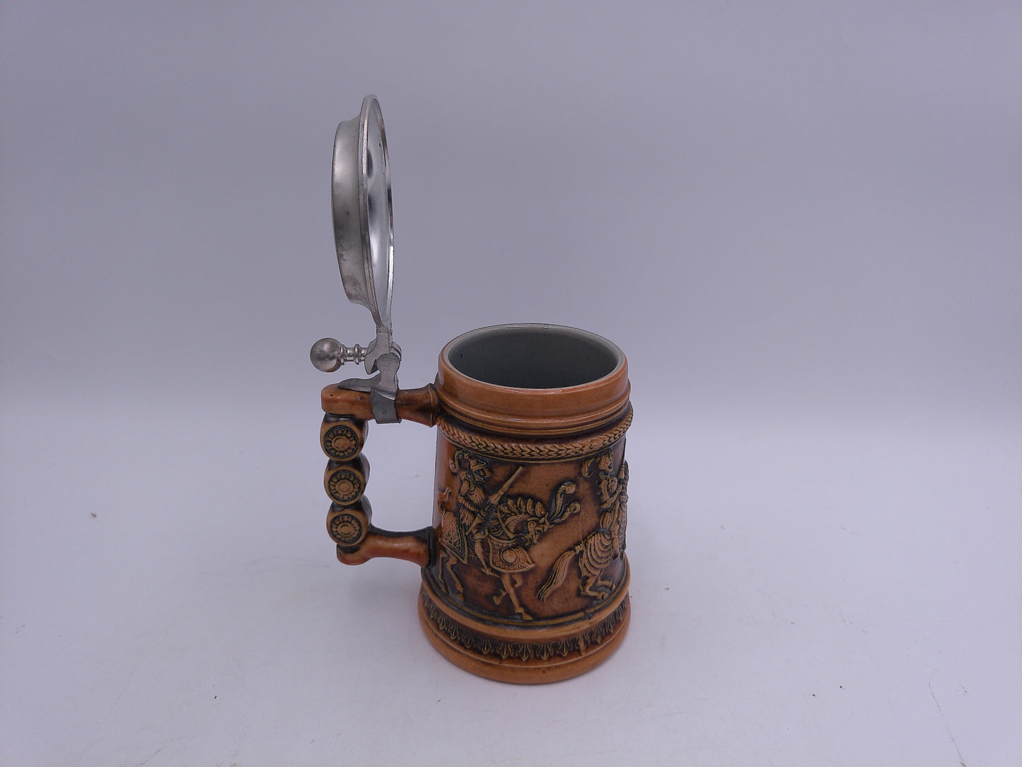 Beer Stein Vintage  German Vintage Gertz   Briwn Stoneware Mug