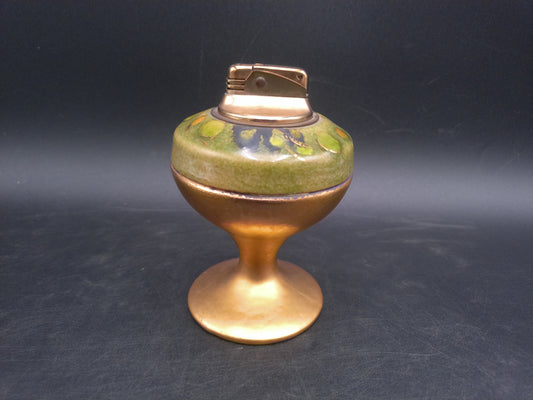 Lighter green Enamel  Copper Mushroom Shape Antique  Lighter not working