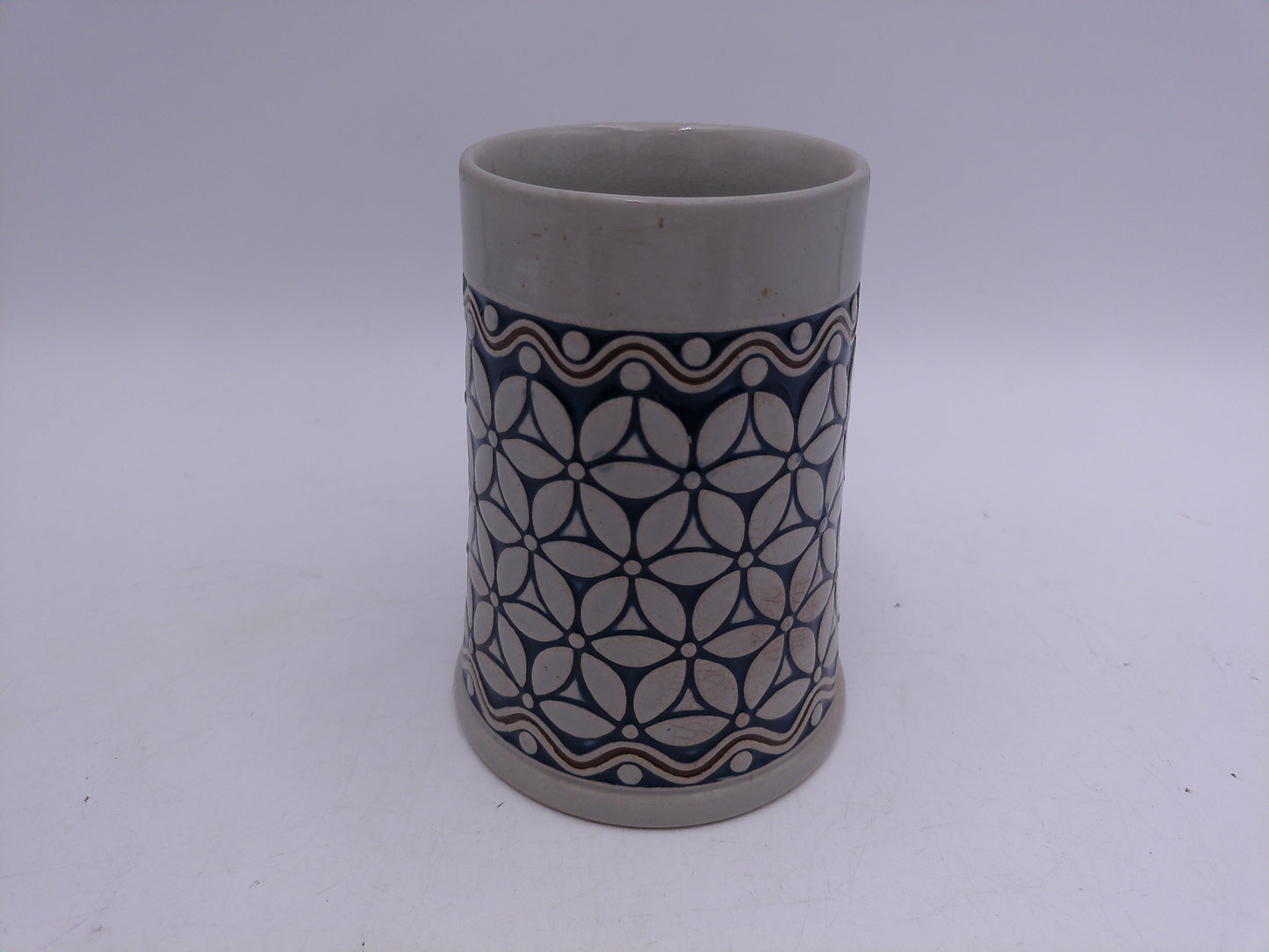 Beer Stein Vintage  German No. 2L29 Geometric Pattern
