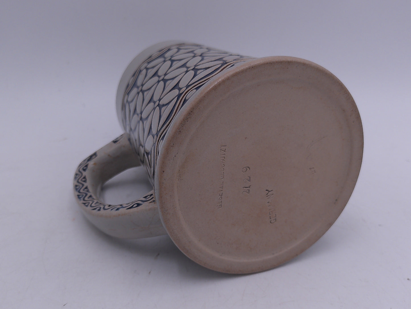Beer Stein Vintage  German No. 2L29 Geometric Pattern