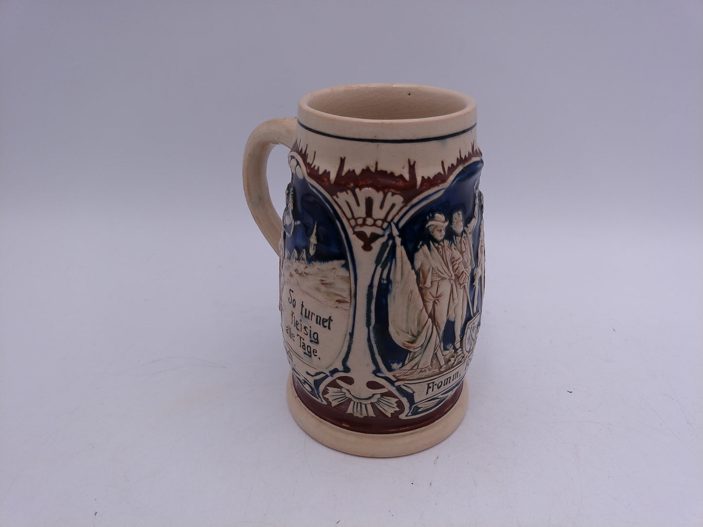 Beer Stein Made In Germany Vintage Small Crack Old Vintage