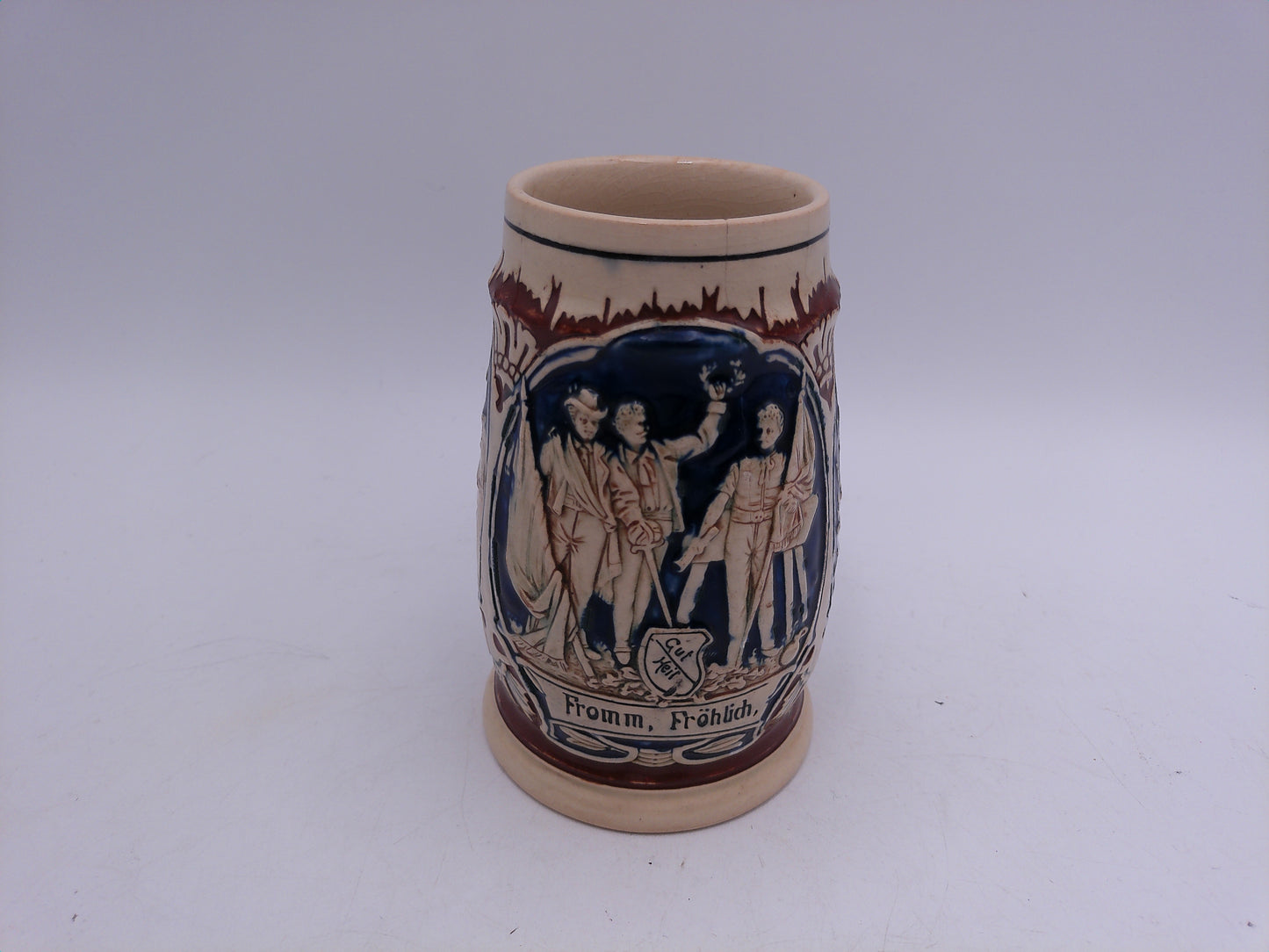 Beer Stein Made In Germany Vintage Small Crack Old Vintage