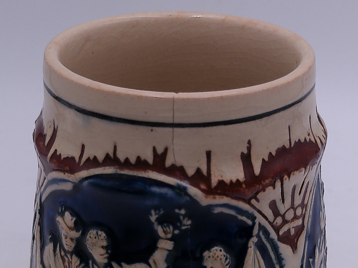 Beer Stein Made In Germany Vintage Small Crack Old Vintage