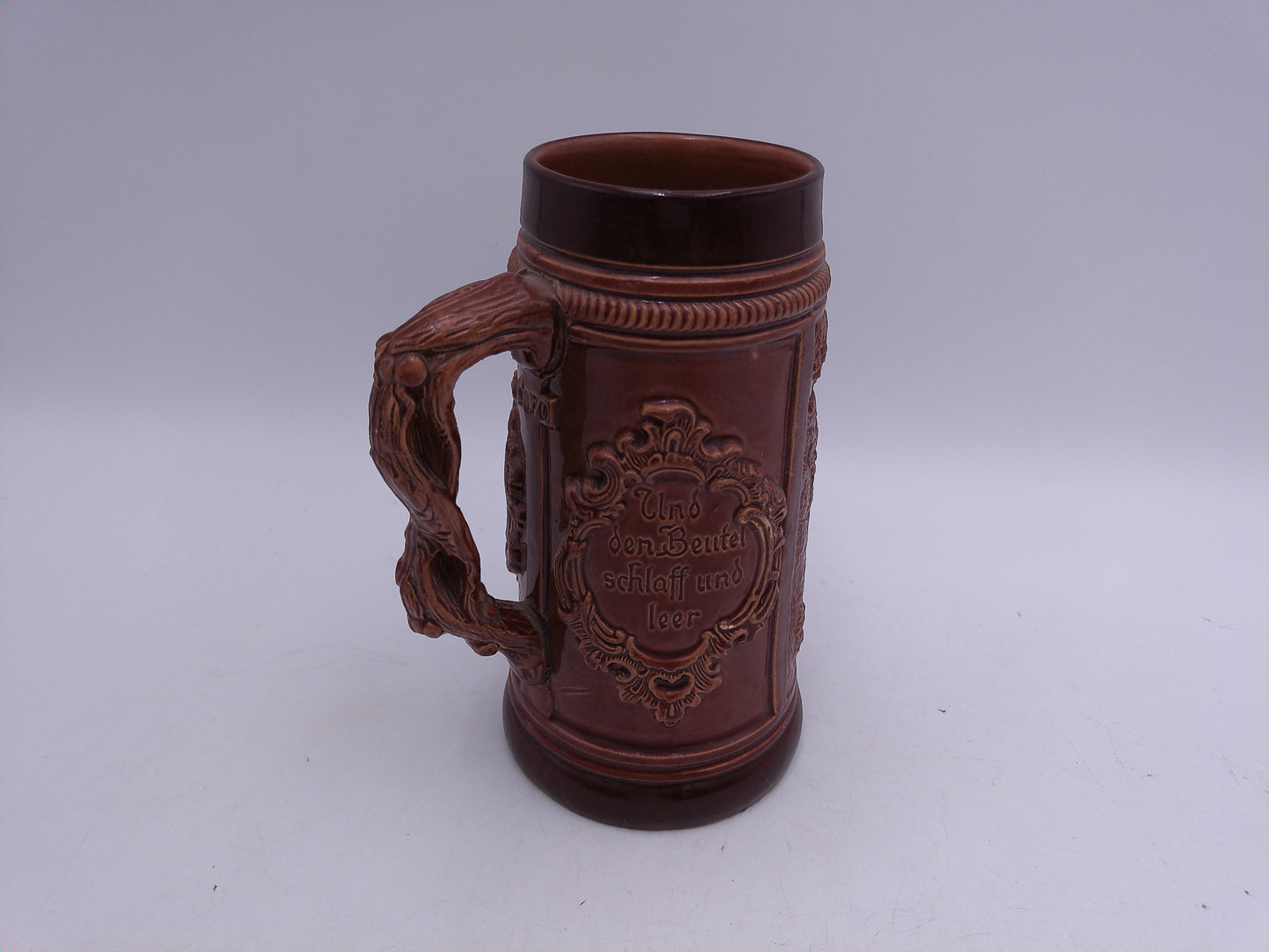 Beer Stein Made In Germany   Orginal Thewalt Stein Brown Color