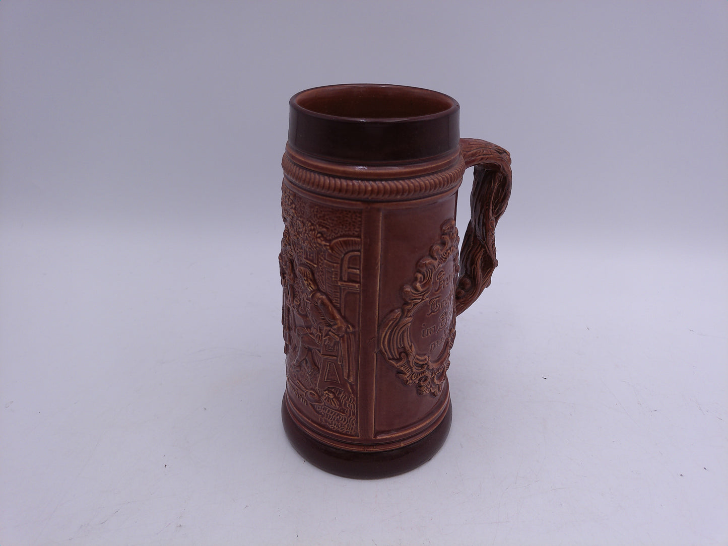 Beer Stein Made In Germany   Orginal Thewalt Stein Brown Color