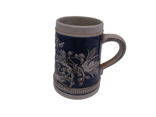 Beer Stein Vintage Made in W. Germany  Gerzit Colbolt Blue