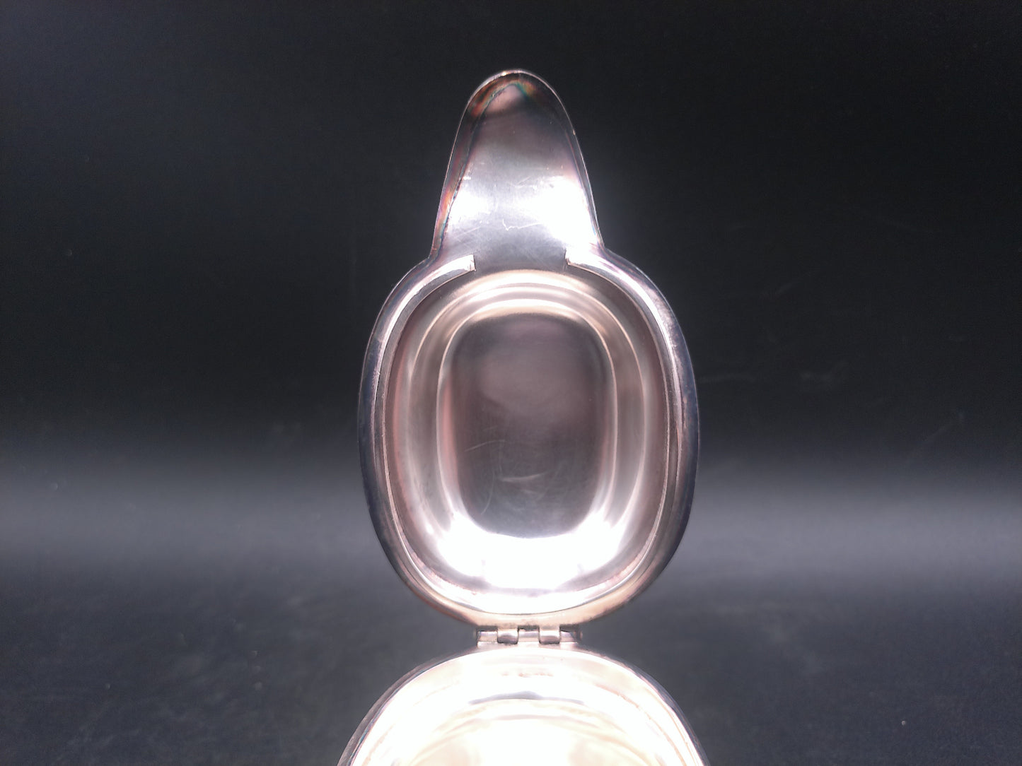 USN United States Navy Gorham Silver plated Soldered  Lidded Creamer Marked 015338  92