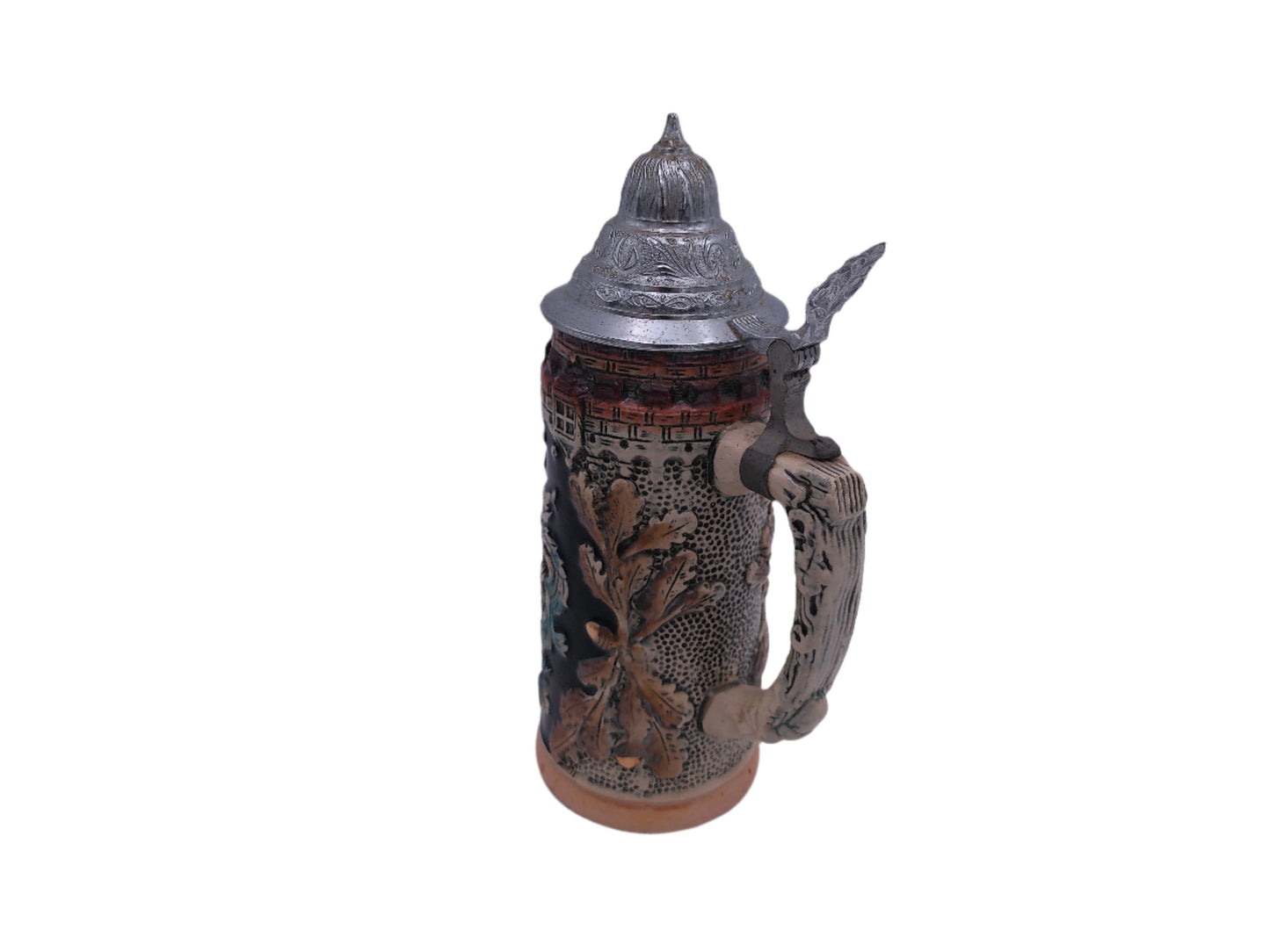 Beer Stein King 9.5” Vintage Western Germany Bayern Beer Stein # 1000-W Heidelberg